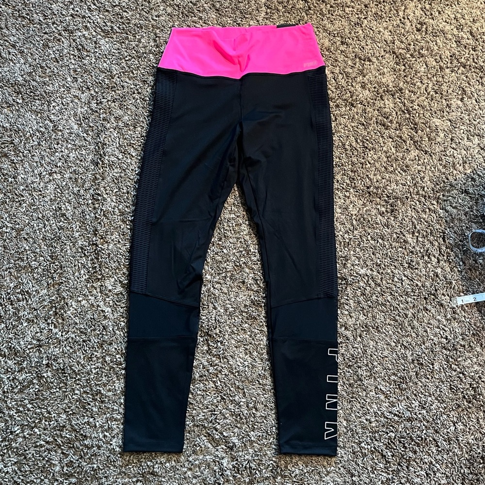 Pink brand black leggings